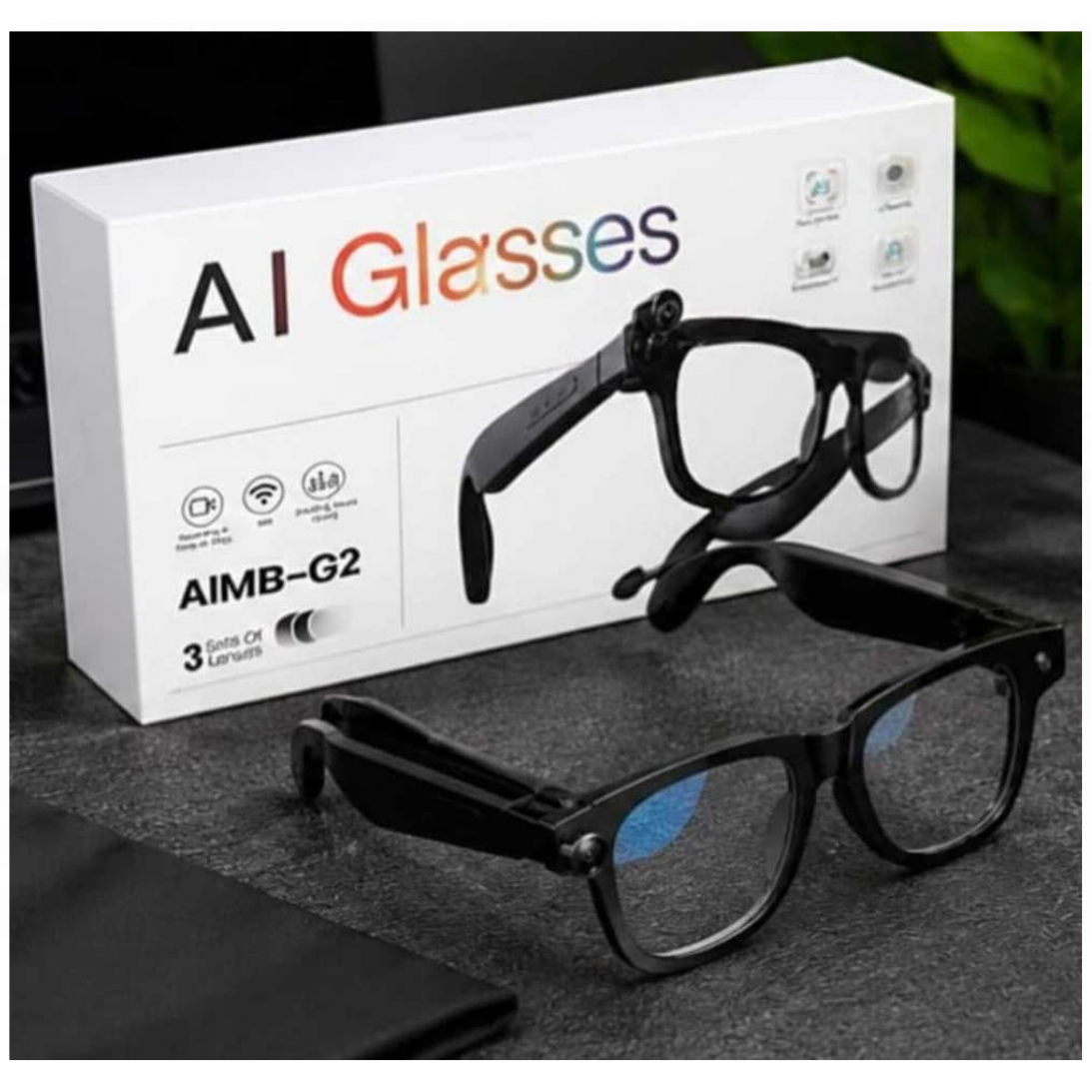 AI Smart Glasses with 8MP Camera
