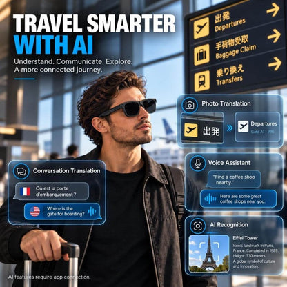 AI Smart Glasses with 8MP Camera
